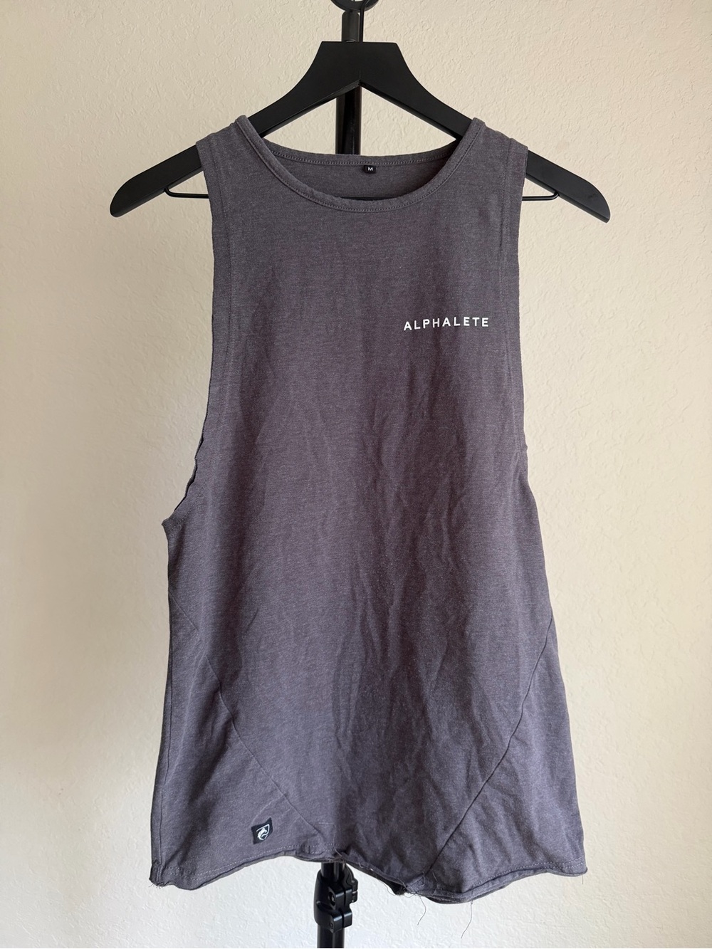 Alphalete Men’s Sleeveless Muscle Tank — Charcoal Gray